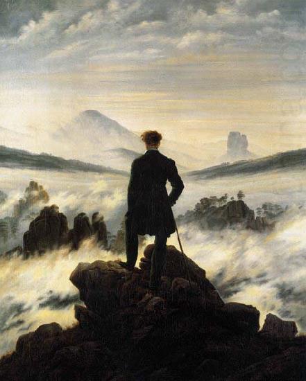 Caspar David Friedrich The Wanderer above the Mists china oil painting image